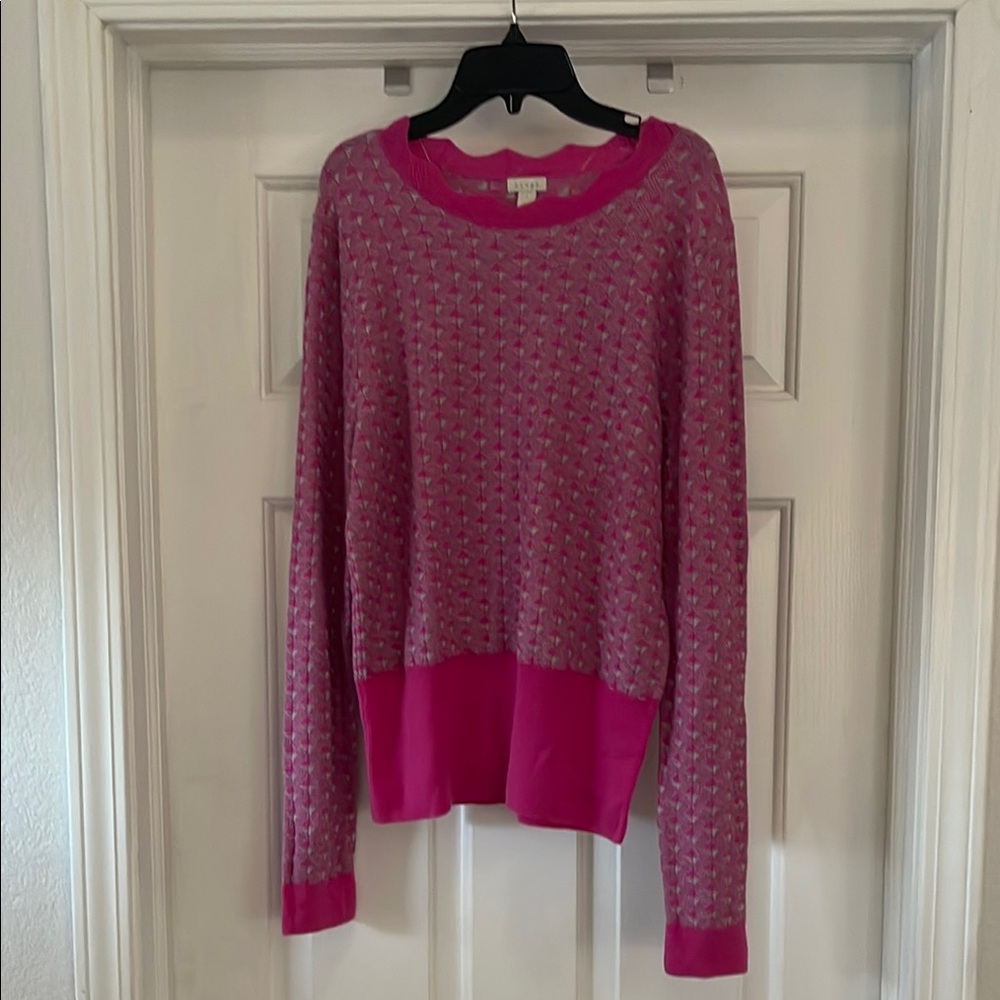 Pink Patterned Sweater